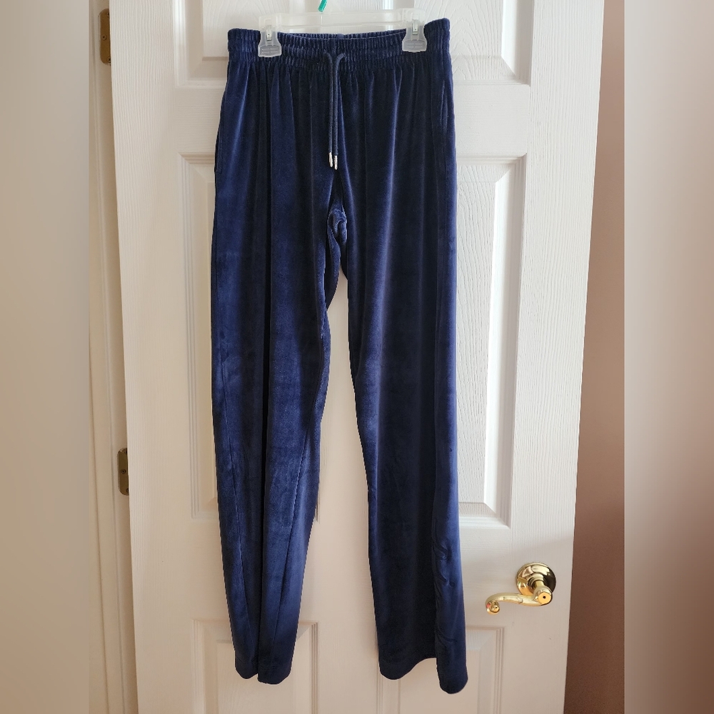 PINK Victoria's Secret Navy Velour Pants
